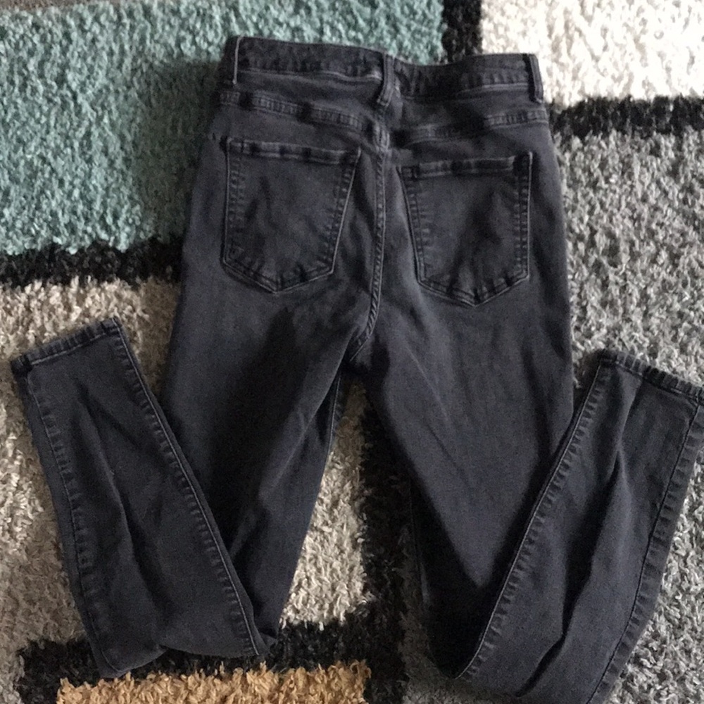 Grey Distressed Jeans - Picture 6 of 7